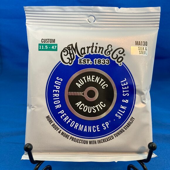 Martin MA130 Acoustic SP Silk and Steel Guitar Strings 11.5/47 Custom - Picture 1 of 3